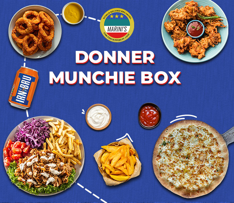 Marinis Rosyth Takeaway donner munchie box